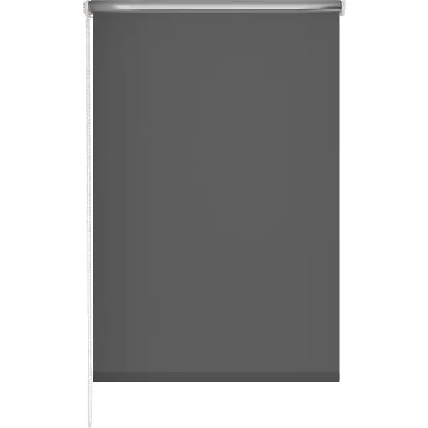 Штора рулонная блэкаут Silver 60x175 см темно-серая