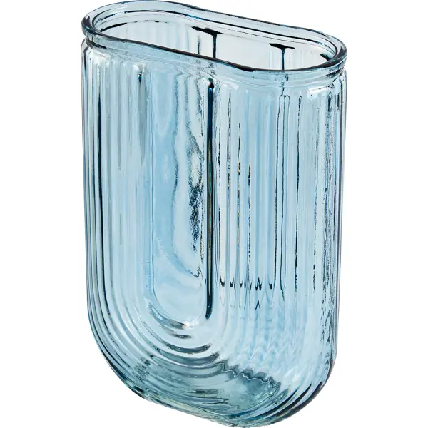 Ваза Carol стекло прозрачная 18 см декоративная ваза этно 150×150×130 мм серебряный