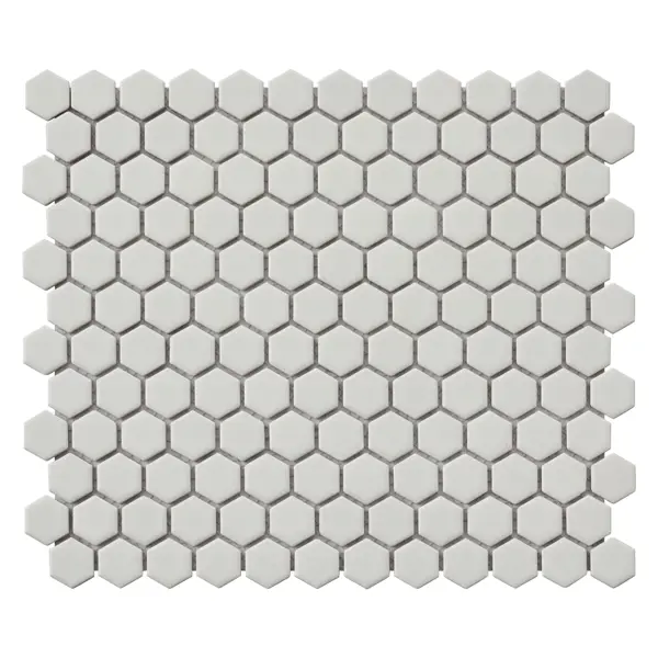 фото Мозаика фарфоровая artens hexo 30x26 см цвет белый
