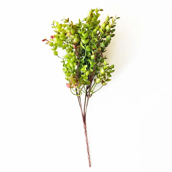 Искусственное растение Букетик 34x18 см пластик цвет зеленый