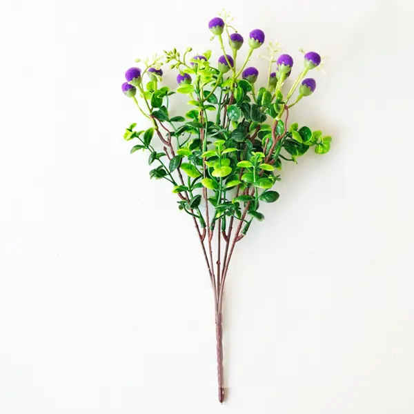 фото Искусственное растение букет невесты 32x26 см пластик цвет зеленый без бренда