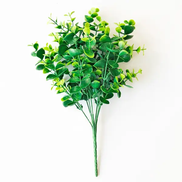 фото Искусственное растение эвкалипт ганна 35x22 см пластик цвет зеленый без бренда