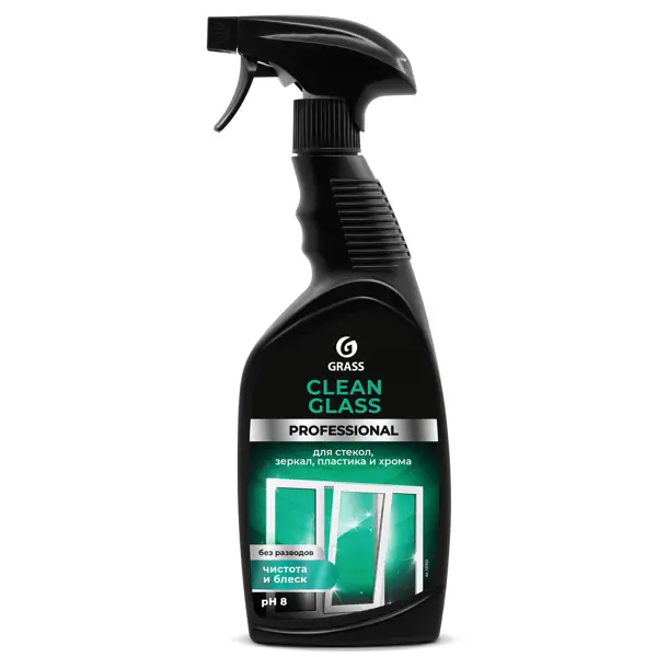 Очиститель стекол и зеркал Grass Clean Glass Professional 0.6 л прибор для чистки лица wellskins clean beauty blackhead meter серебро wx ht100