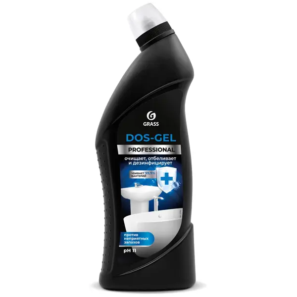 Дезодорирующий чистящий гель для ванной Grass Dos-Gel Professional 0.75 л чистящее средство для ванной grass wc gel professional 0 75 л