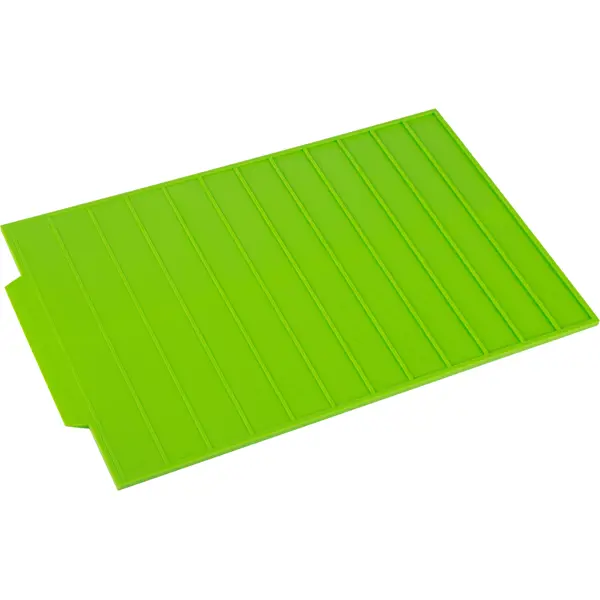 Коврик для сушки посуды 3 в 1 Idea 39x25 см силикон зеленый игровой коврик для мыши mad catz g l i d e 19 чёрный 390 x 315 x 1 8 мм силикон водоотталкивающая ткань