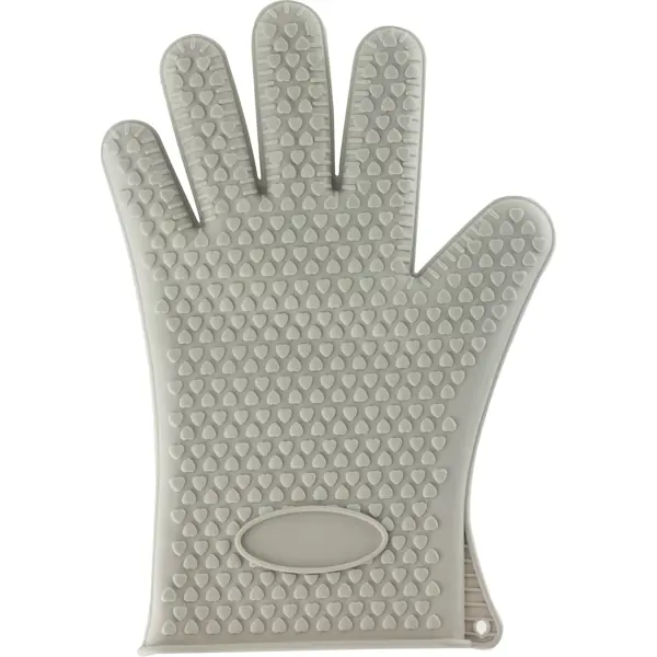 фото Прихватка-перчатка pretto 14.5x27 см силикон серый без бренда