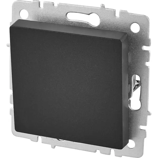 Выключатель перекрестный встраиваемый IEK Brite 1 клавиша цвет черный выключатель встраиваемый iek brite 1 клавиша с индикатором белый