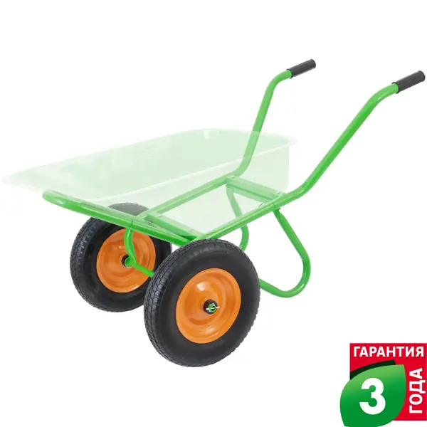 Рама для садовой тачки с двумя колёсами Geolia до 320 кг сталь пластиковый кузов для тачки yard