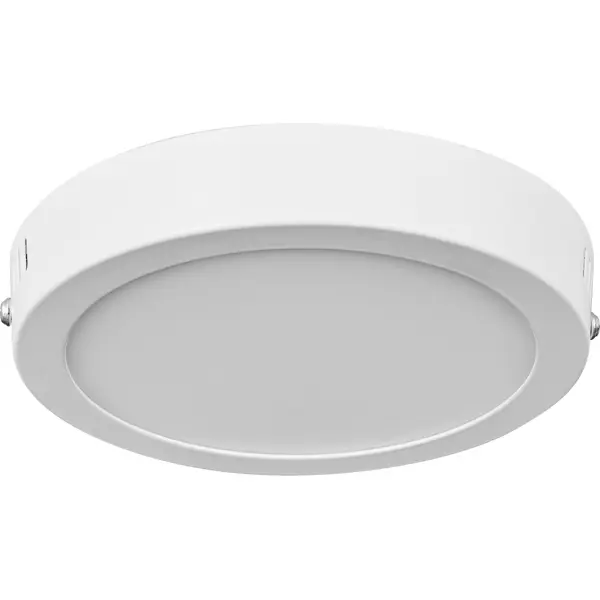 Светильник настенно-потолочный светодиодный Inspire НПС 12 Вт IP40 круг нейтральный белый свет цвет белый