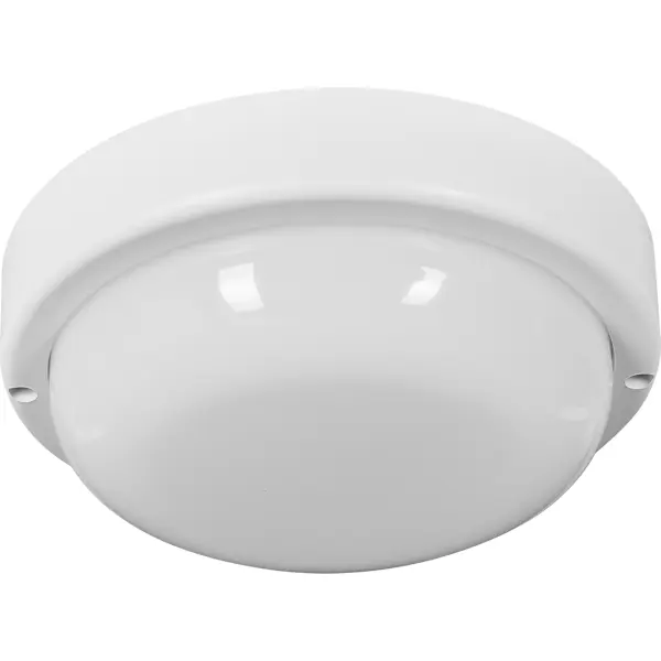 Светильник настенно-потолочный светодиодный Inspire 8 Вт 6500К IP65 круг холодный белый свет цвет белый потолочный пластиковый патрон smartbuy