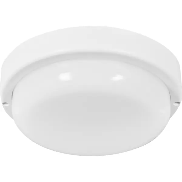 Светильник настенно-потолочный светодиодный Inspire 12 Вт IP65 круг нейтральный белый свет цвет белый потолочный пластиковый корпус розетки мезонинъ