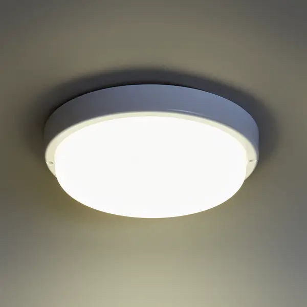 фото Светильник настенно-потолочный светодиодный inspire 20 вт ip65 круг нейтральный белый свет цвет белый