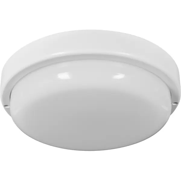 Светильник настенно-потолочный светодиодный Inspire 20 Вт 6500К IP65 круг холодный белый свет цвет белый потолочный пластиковый патрон smartbuy