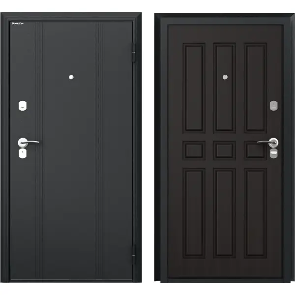 Дверь входная металлическая Оптим 88x205 см правая венге дверь входная металлическая порта м 3 дарк конкрет энжел 980 мм правая