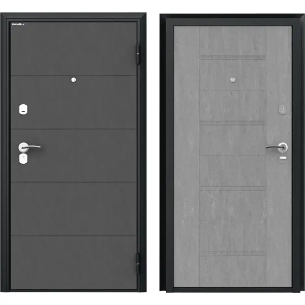 Дверь входная металлическая Оптим 98x205 см правая бетон дверь входная металлическая оптим 98x205 см левая бетон
