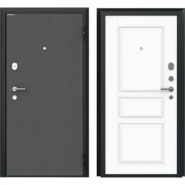 фото Дверь входная металлическая премиум new 98x205 см правая малибу классик doorhan