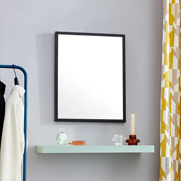 Зеркало декоративное Inspire Basic прямоугольник 40x50 см цвет черный зеркало декоративное inspire вега прямоугольник 50x70 см белый