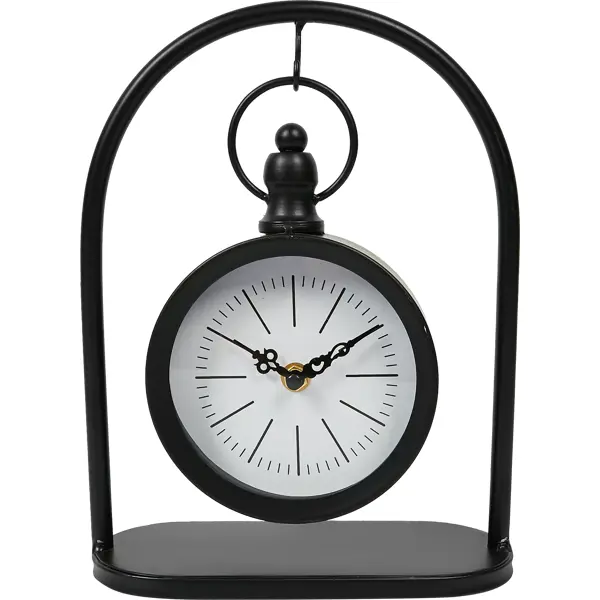 фото Часы настольные dream river маятник на подставке zs221-0765 круглые мдф цвет черный бесшумные ø20.3