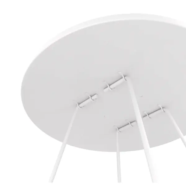 фото Кофейный столик круглый 45x45 см белый sheffilton