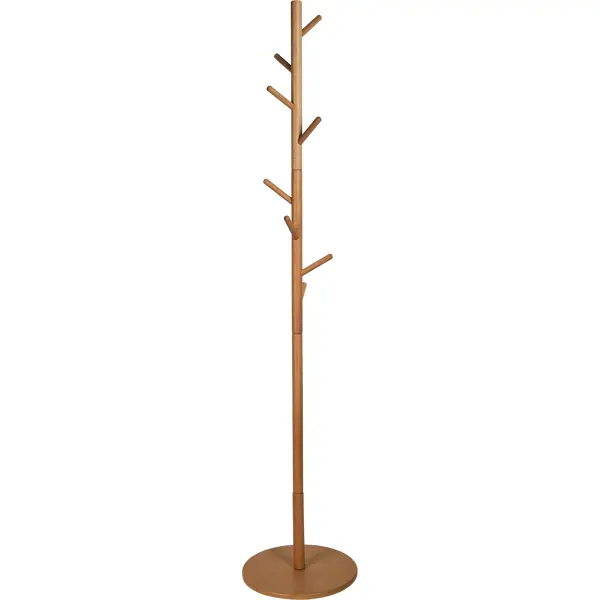 Вешалка напольная Vidage Чикола 36x176x36 см дерево цвет бежевый напольная вешалка для одежды helex