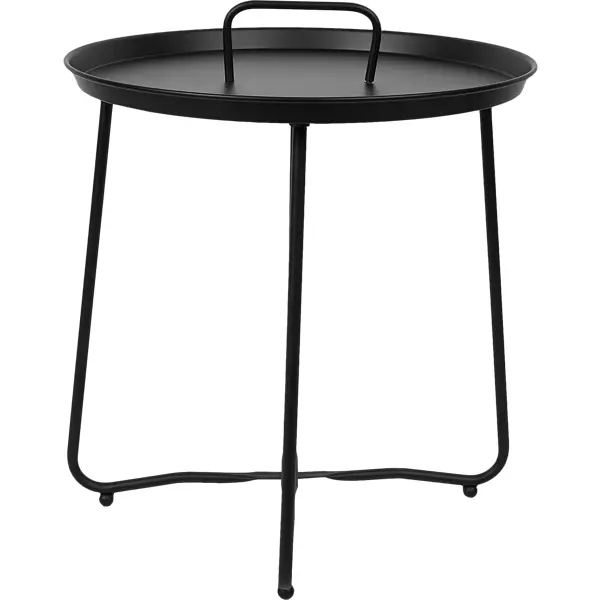 фото Столик кофейный 36х39 см металл черный без бренда