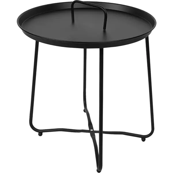 фото Столик кофейный 36х39 см металл черный без бренда