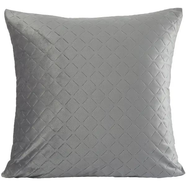 Подушка Velvet 50x50 см цвет серый Granit 3 подушка анды 50x50 см светло серый granit 3