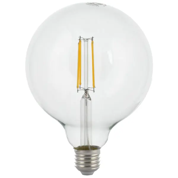 Лампа светодиодная Lexman Clear E27 220 В 9 Вт шар 1055 лм теплый белый цвета света лампа светодиодная lexman clear g5 3 175 250 в 6 вт прозрачная 500 лм нейтральный белый свет