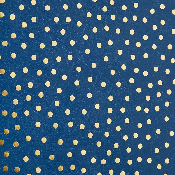 Бумага подарочная Горох 60 г/м2 100x70 см синий золотой сумочка подарочная крафт бумага 12х36 см