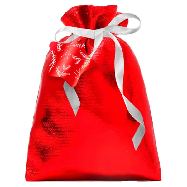 Мешочек с лентой подарочный «» 20x30 см цвет красный мешочек с лентой подарочный 20x30 см красный