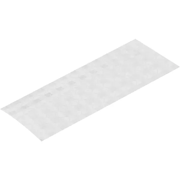 Катафот дорожный прямоугольный 40x100 мм цвет белый брелок пластик светоотражающий катафот череп пирата 5х5 5 см