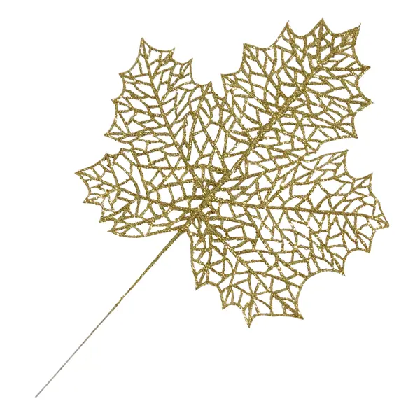 Штекер декоративный Кленовый лист полиэстер искусственное растение пальмовый лист ветка h56 см полиэстер зеленый