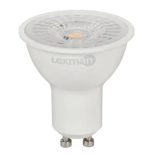Лампа светодиодная Lexman Clear GU10 220 В 5.5 Вт спот 500 лм нейтральный белый цвет света мозаика стеклянная artens clear 30x30 см цвет зеленый