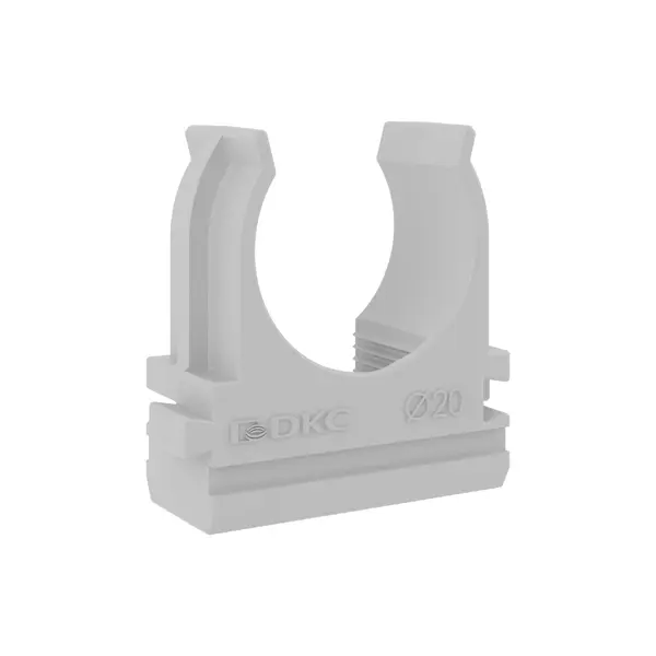 Держатель-клипса для труб DKC D20 мм цвет серый держатель трубки контактной горелки 15ak solaris wa 3478