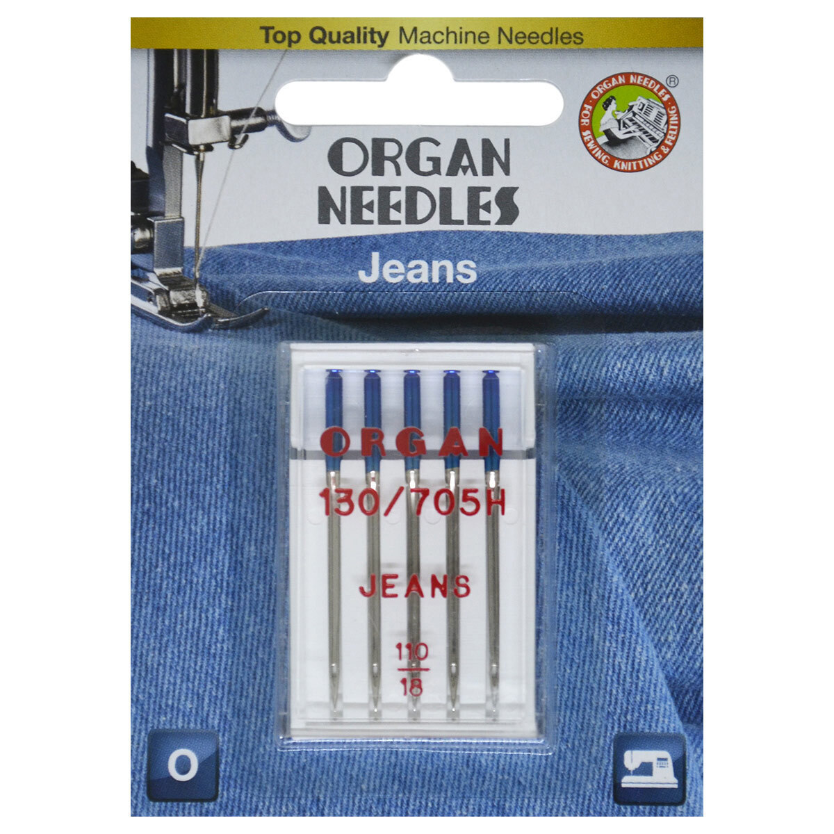  швейные машинные для джинсовой ткани и парусины 5/110 Blister 5 шт .