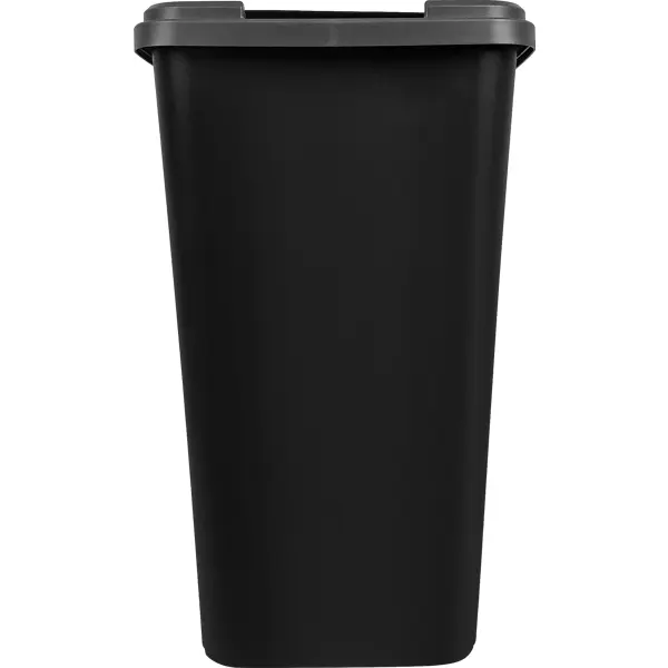фото Бак для мусора delinia с откидной крышкой 50 л полипропилен цвет черный