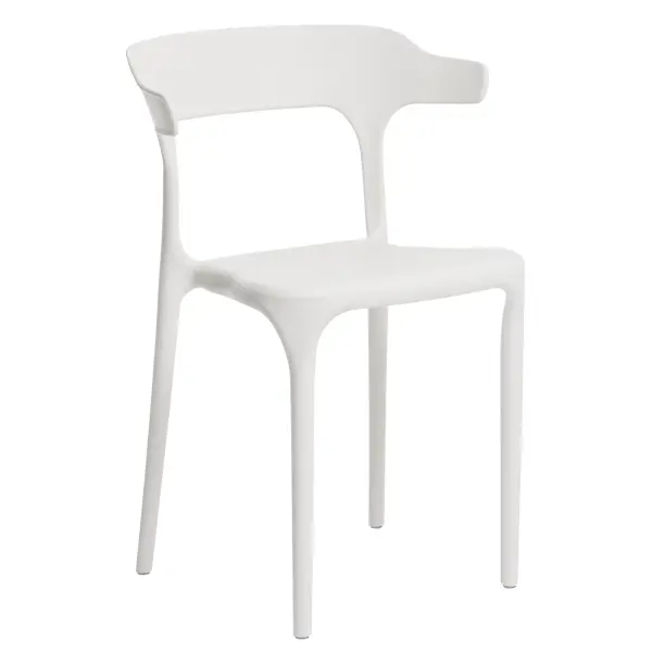 Стул Roero 48x74x46 см ножки пластик/белый сиденье полипропилен цвет белый