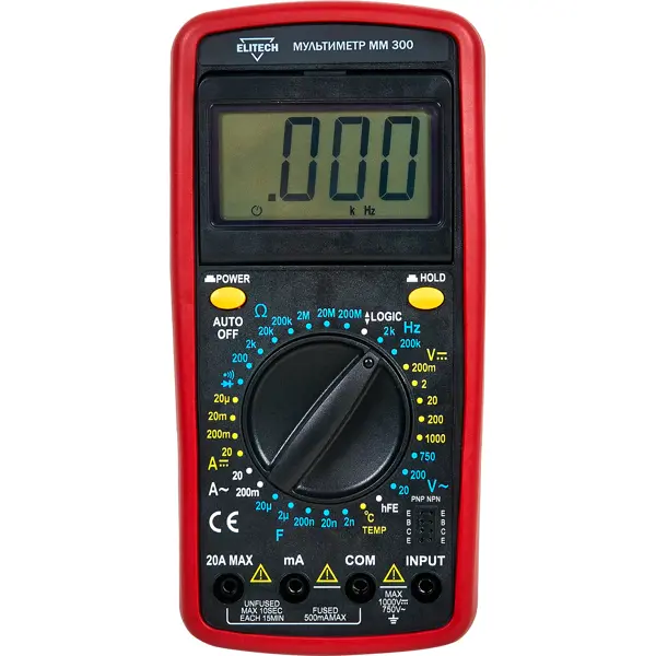 Мультиметр Elitech ММ 300 sk600 многофункциональный цифровой аудиомикшер внешняя звуковая карта