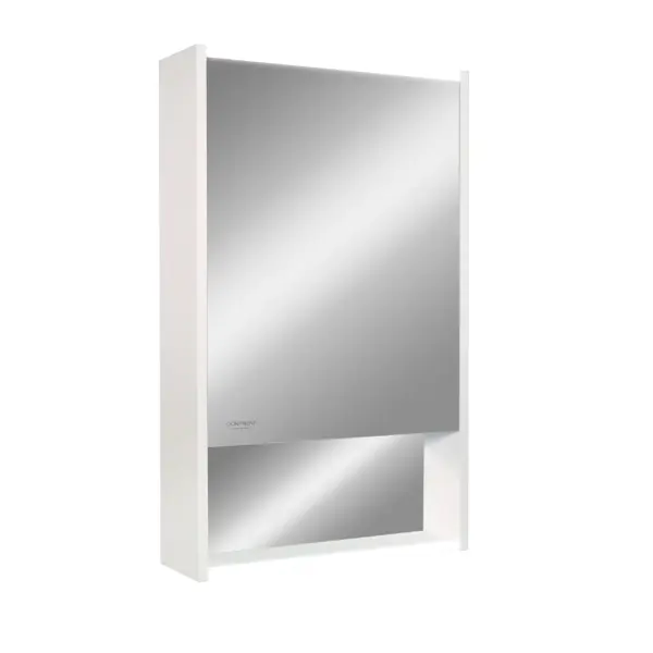 Шкаф зеркальный подвесной Line с LED-подсветкой 50x80 см цвет белый сушильный шкаф для одежды tropik line