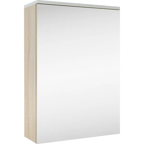 Шкаф зеркальный подвесной Руан 50x75 см морозильный шкаф cooleq