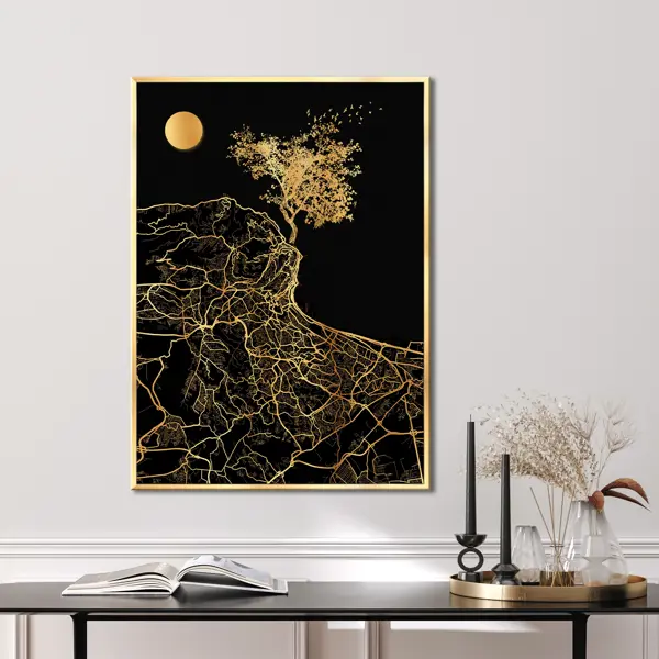 Картина в раме Grafis-art Золотое дерево II 73x53 см по цене 2290 ₽/шт.  купить в Курске в интернет-магазине Леруа Мерлен
