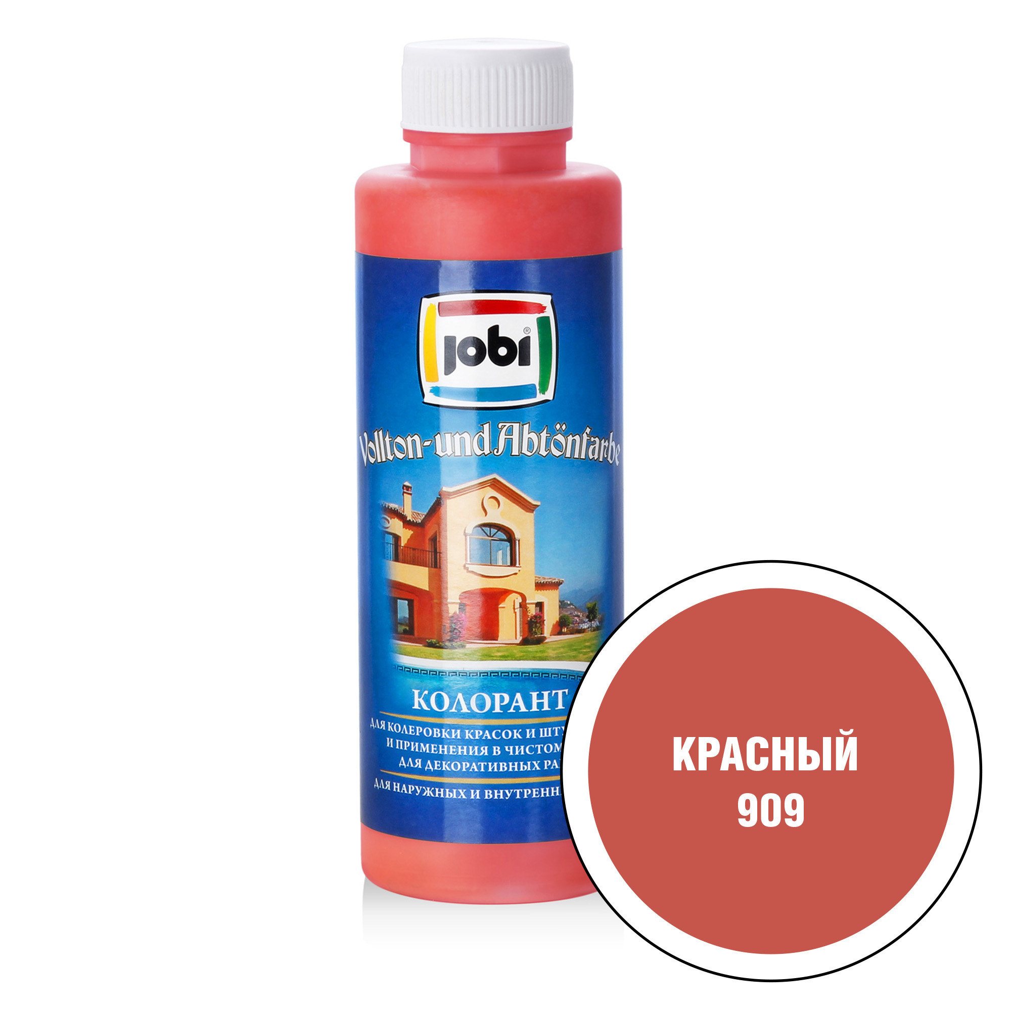 Колорант Jobi № 909 цвет красный, 500 мл по цене 316 ₽/шт. купить в Рязани  в интернет-магазине Леруа Мерлен