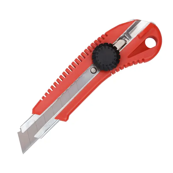 Нож усиленный Fit 10238 пластиковая ручка 18 мм нож канцелярский 25 мм усиленный профи fit 102325