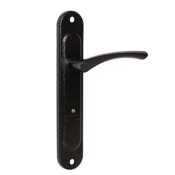 Ручка дверная на планке HP 277, цвет черный ручка дверная на планке vanger hp 85 1823 g
