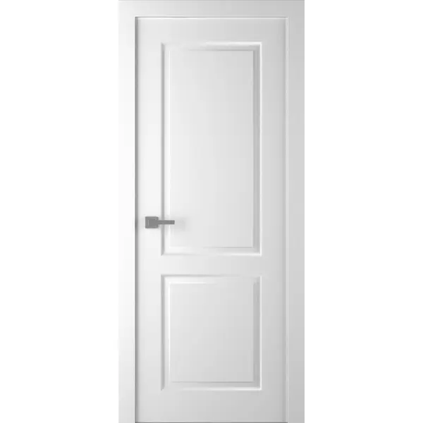 Дверь межкомнатная Австралия глухая эмаль цвет белый 60x200 см (с замком) люк 280х375 мм с замком белый 6843