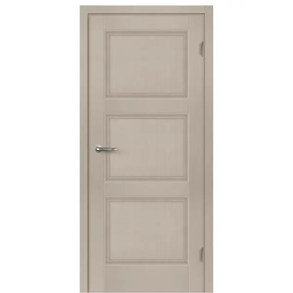 Дверь межкомнатная Трилло глухая Hardflex ламинация цвет ясень 70x200 см (с замком и петлями)
