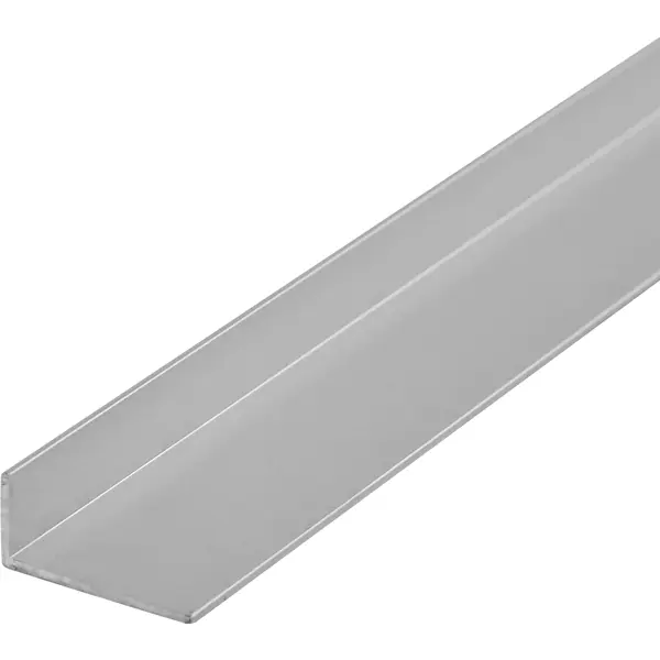 L-профиль с неравными сторонами 20x10x1.2x2700 мм, алюминий, цвет серебро труба 6х1х2000 мм алюминий серебро