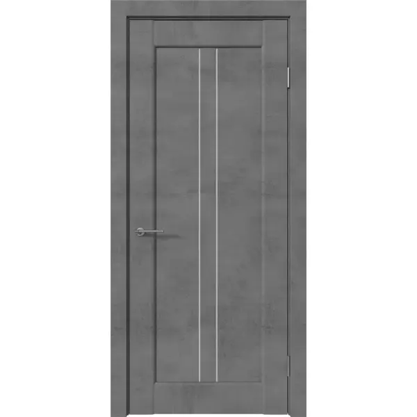 Дверь межкомнатная Сиэтл остекленная ПВХ ламинация цвет лофт темный 60x200 см (с замком и петлями) наличник телескопический сохо сиэтл 2140x70x8 мм пвх ламинация лофт темный