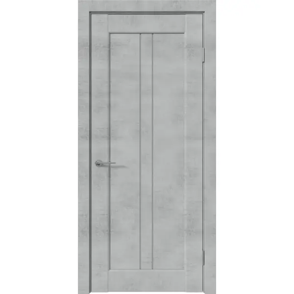 Дверь межкомнатная остекленная ПВХ ламинация Сиэтл цвет лофт светлый 60x200 см (с замком и петлями)