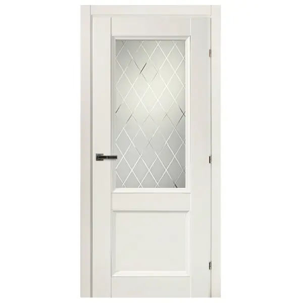 Дверь межкомнатная Танганика остеклённая CPL ламинация цвет белый 60x200 см (с замком) дверь межкомнатная прэсто остеклённая пвх ламинация дуб санремо натуральный 60x200 см с замком
